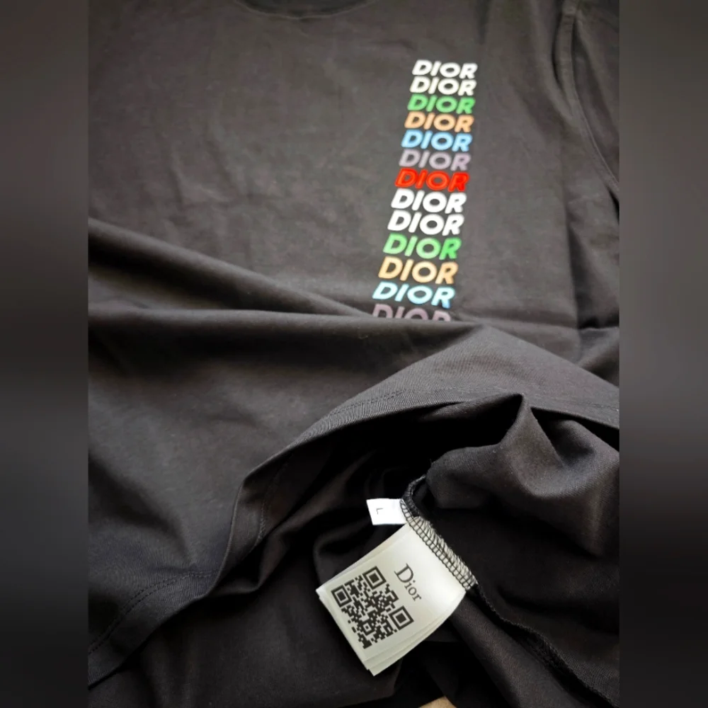Dior Black Cotton Jersey Relaxed Fit T-shirt - Picture 4 of 6